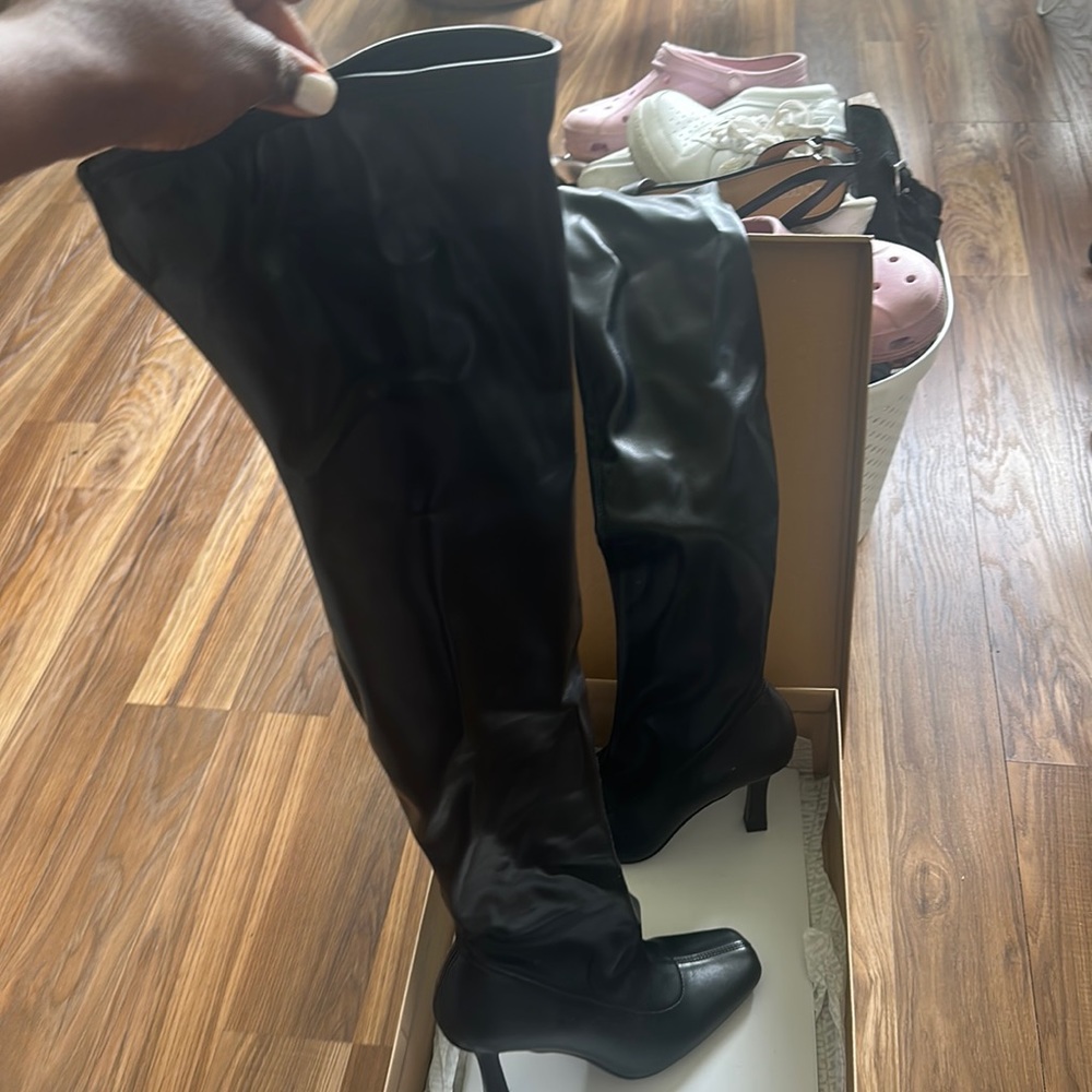Brand new thigh high boots with box